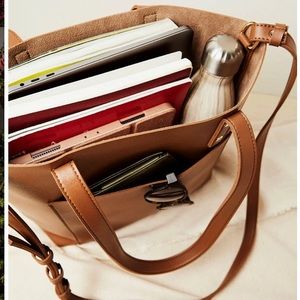 NWT Henny + Lev Vegan Leather 2 in 1 Tote